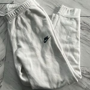 White Nike Sweatpants